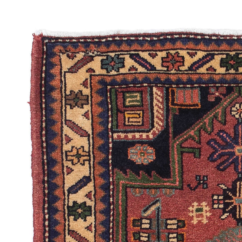 Tapis persan - Nomadic - 120 x 86 cm - rouge foncé