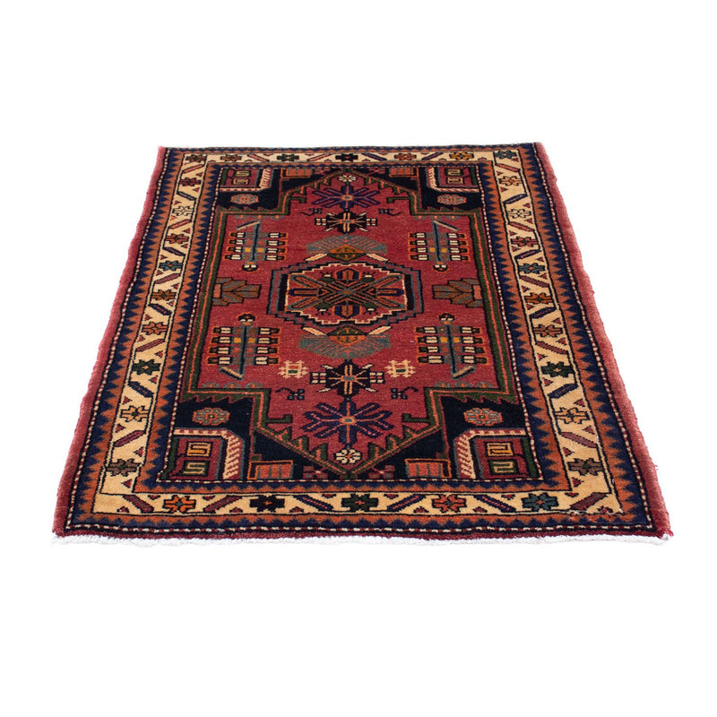 Tapis persan - Nomadic - 120 x 86 cm - rouge foncé