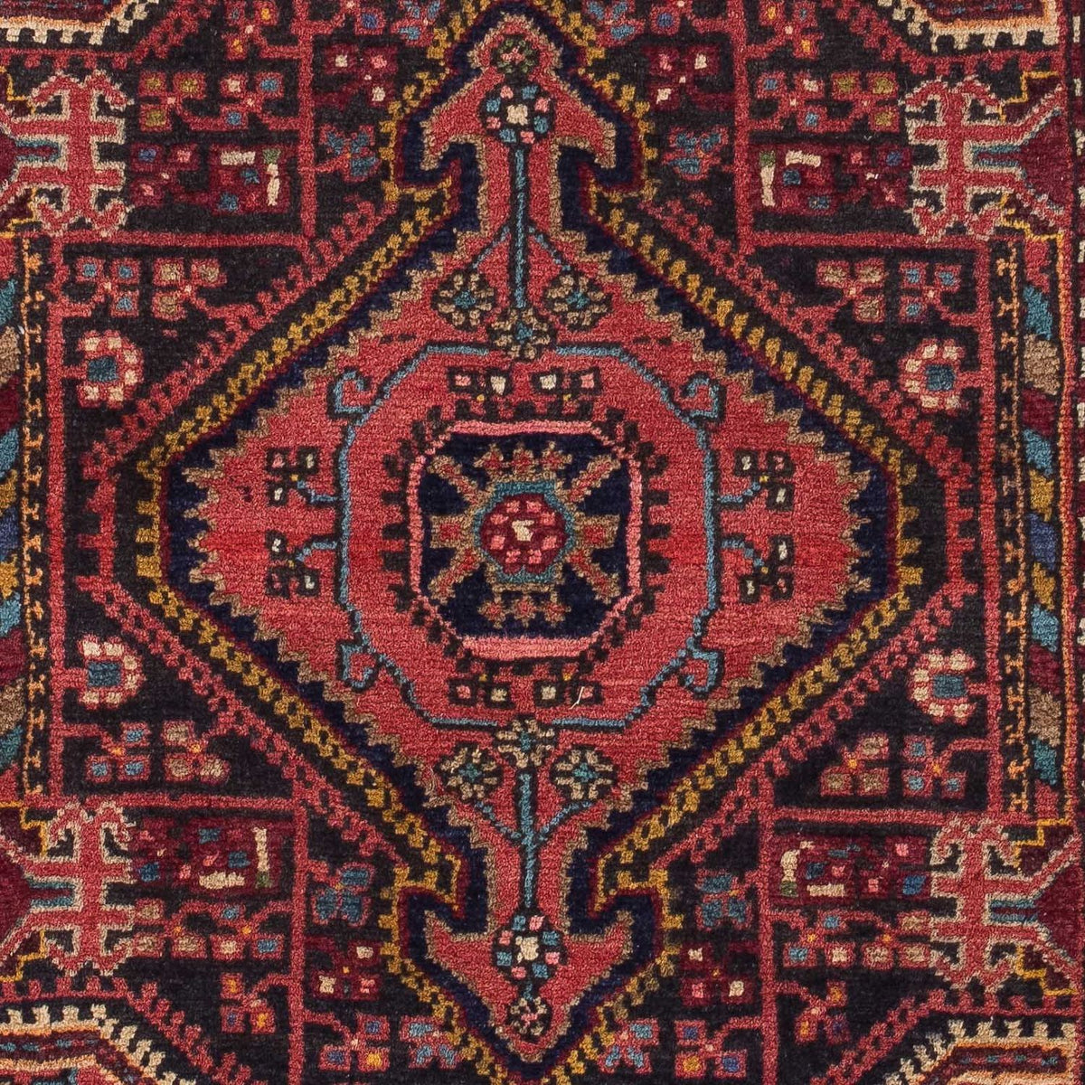 Tapis persan - Nomadic - 115 x 83 cm - rouge clair