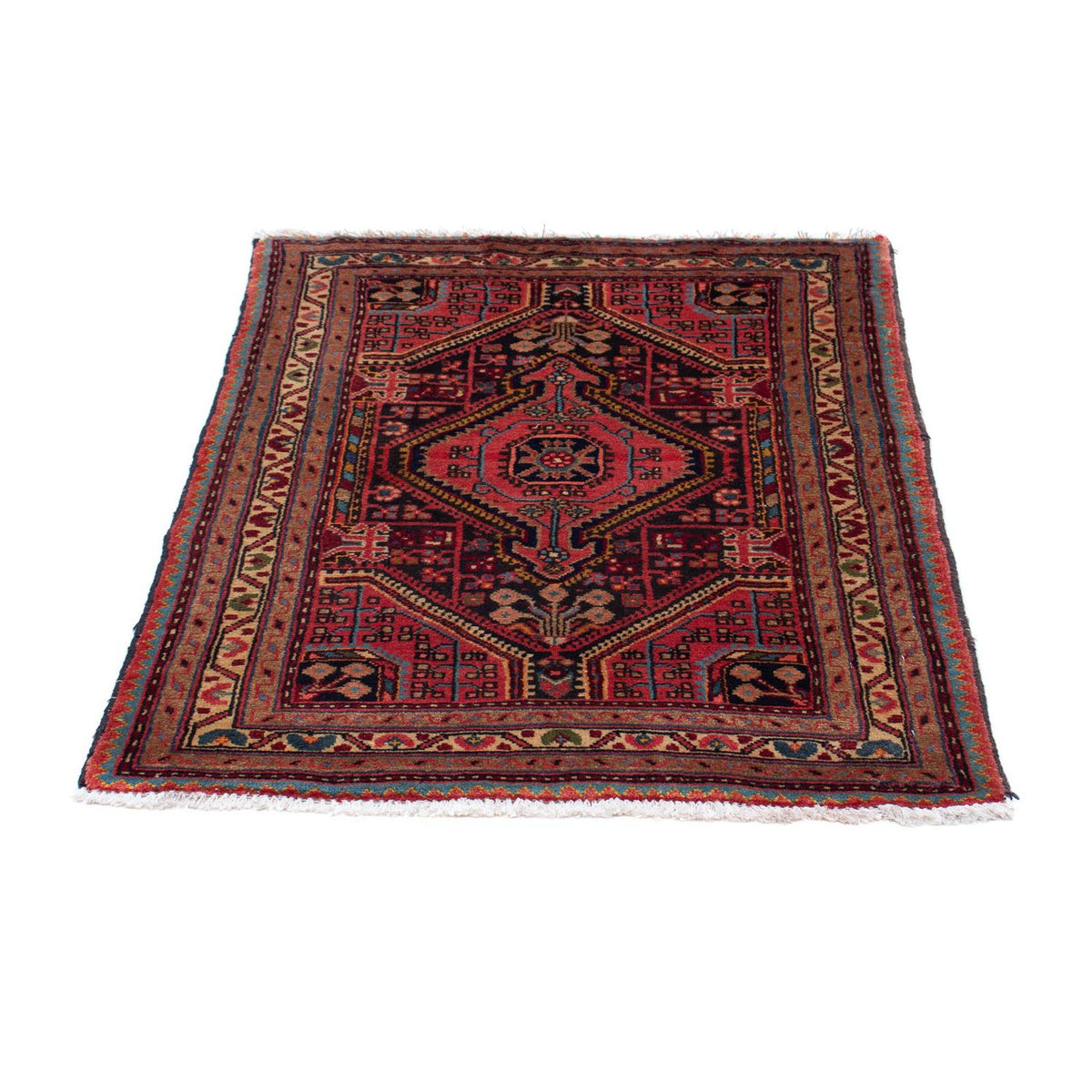 Tapis persan - Nomadic - 115 x 83 cm - rouge clair