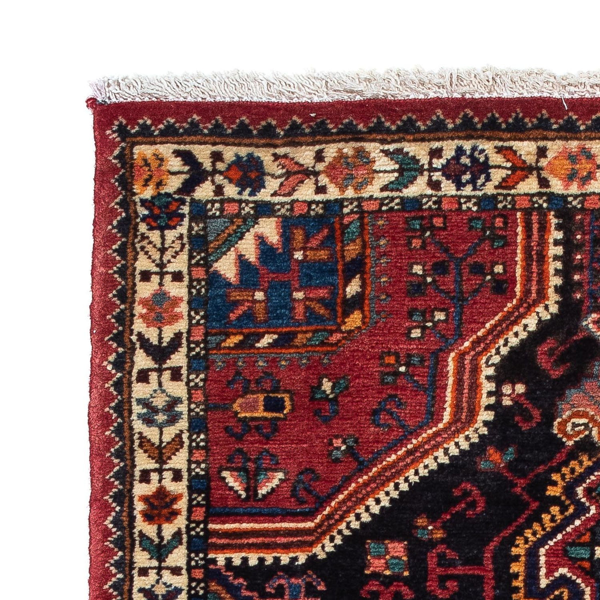 Tapis persan - Nomadic - 122 x 78 cm - bleu foncé