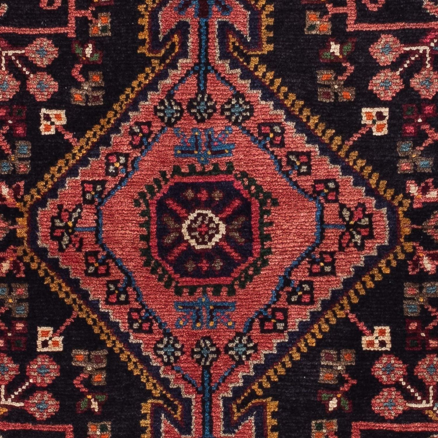 Tapis persan - Nomadic - 130 x 85 cm - bleu foncé