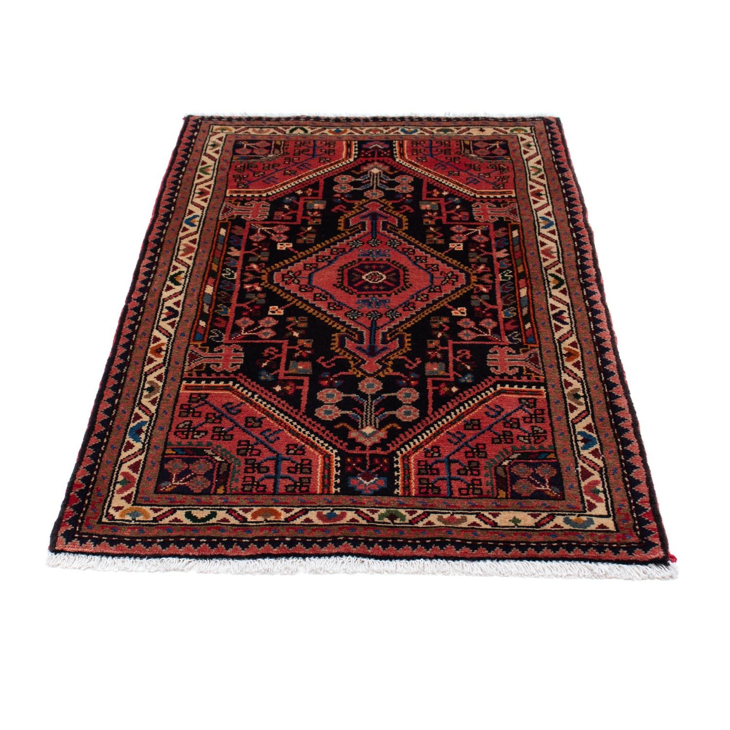 Tapis persan - Nomadic - 130 x 85 cm - bleu foncé
