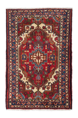Tapis persan - Nomadic - 133 x 90 cm - rouge foncé