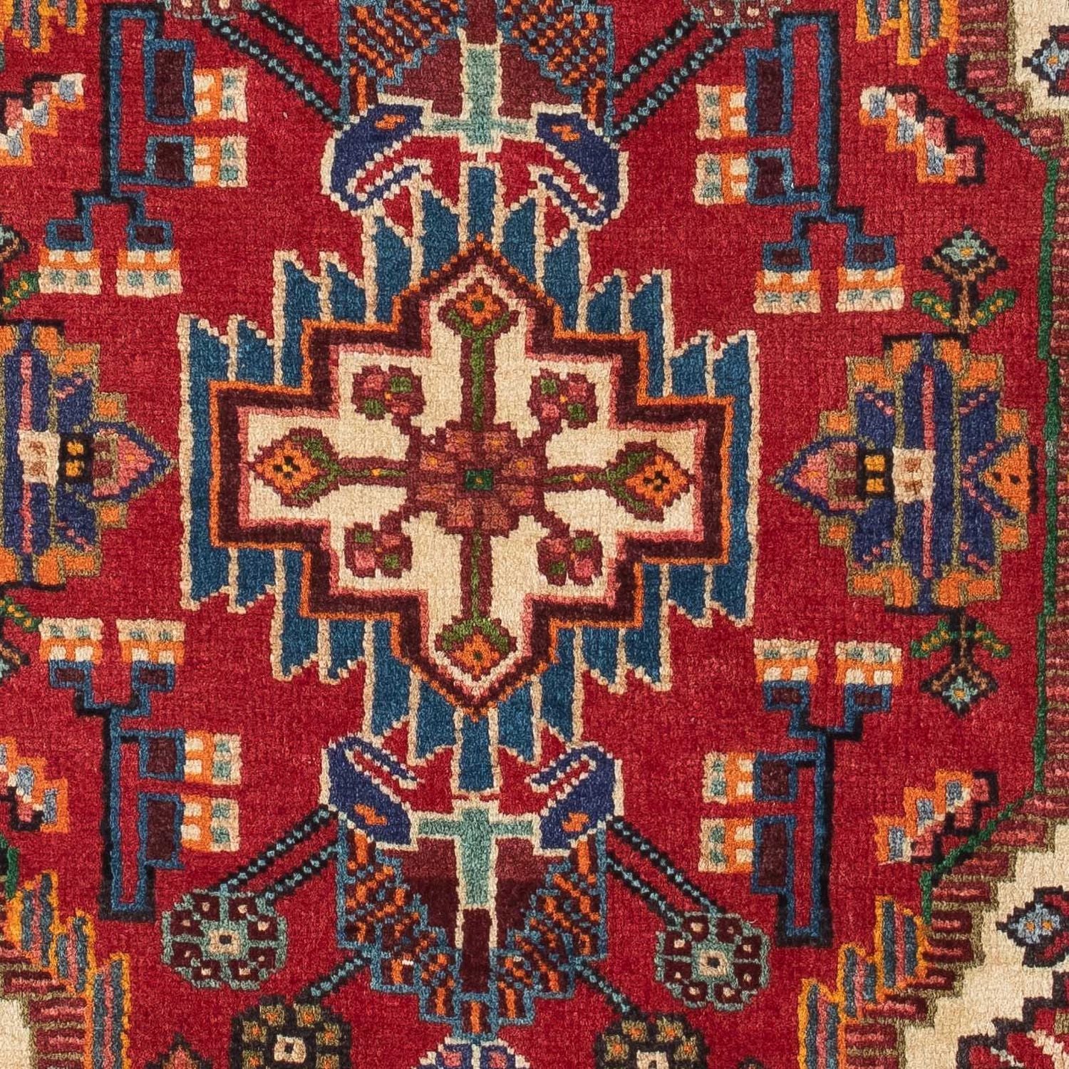 Tapis persan - Nomadic - 133 x 90 cm - rouge foncé