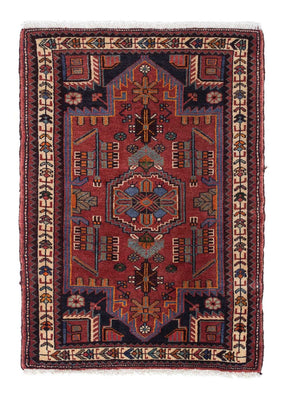 Tapis persan - Nomadic - 118 x 81 cm - rouge foncé