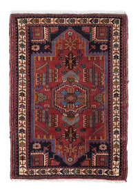 Tapis persan - Nomadic - 118 x 81 cm - rouge foncé