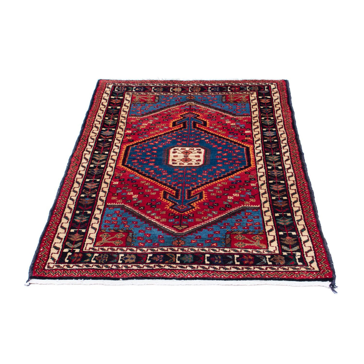 Tapis persan - Nomadic - 120 x 81 cm - bleu