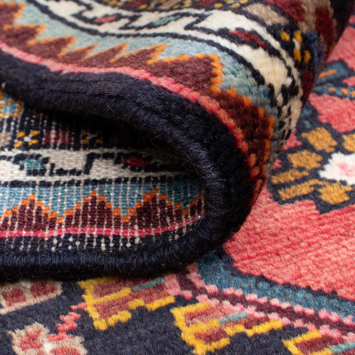 Tapis persan - Nomadic - 115 x 84 cm - bleu foncé