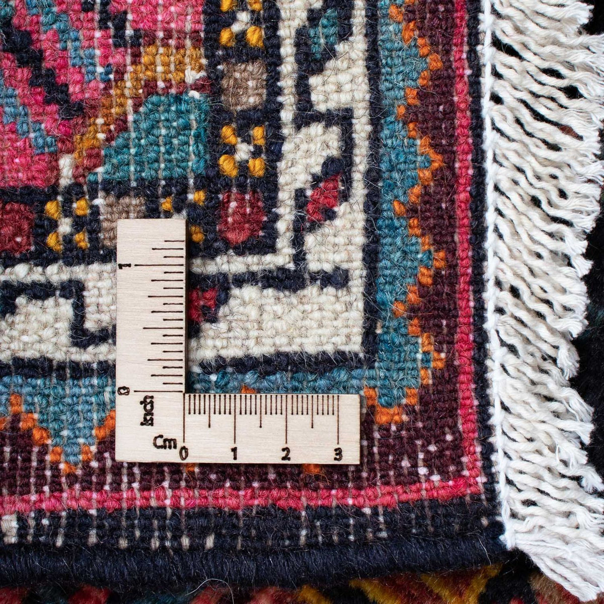 Tapis persan - Nomadic - 115 x 84 cm - bleu foncé