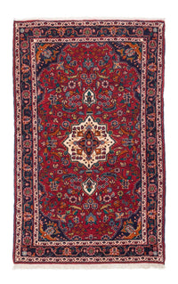 Tapis persan - Nomadic - 128 x 88 cm - rouge foncé