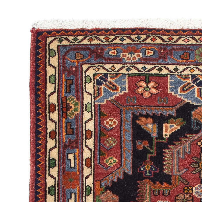 Tapis persan - Nomadic - 126 x 90 cm - rouge foncé