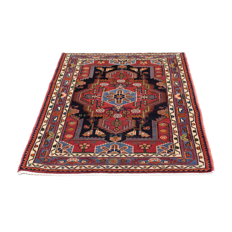 Tapis persan - Nomadic - 126 x 90 cm - rouge foncé