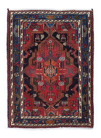 Tapis persan - Nomadic - 125 x 90 cm - rouge foncé