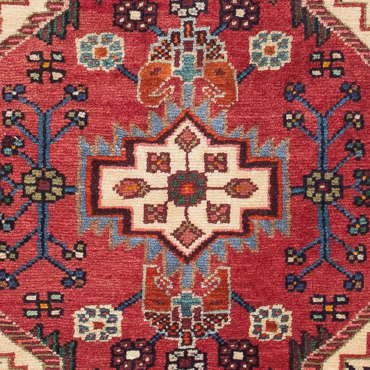 Tapis persan - Nomadic - 122 x 90 cm - rouge