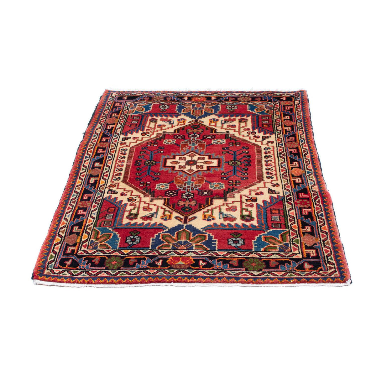 Tapis persan - Nomadic - 122 x 90 cm - rouge