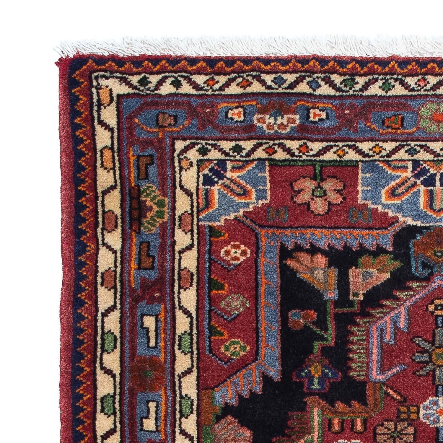 Tapis persan - Nomadic - 125 x 92 cm - rouille