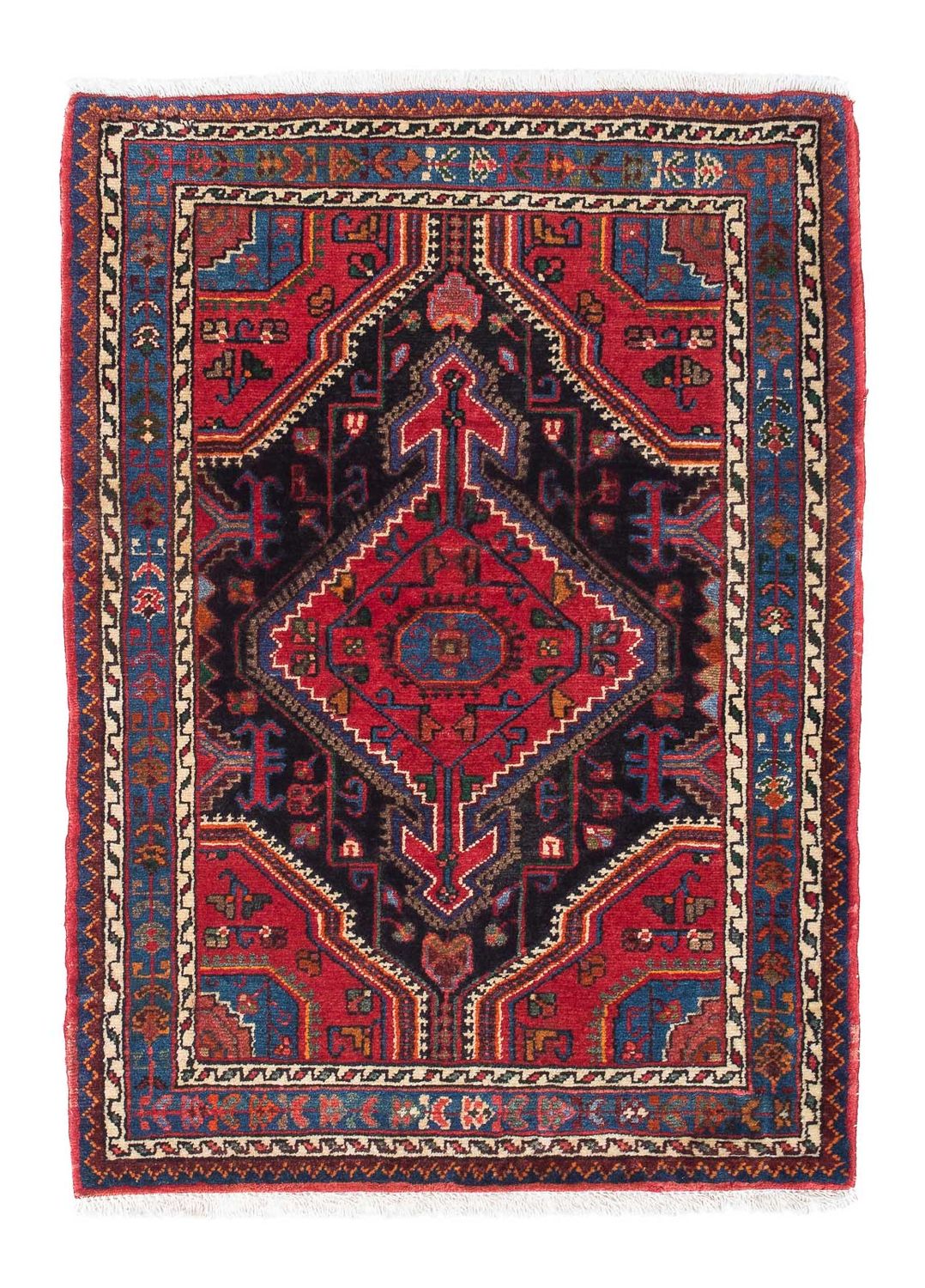 Tapis persan - Nomadic - 120 x 88 cm - rouge