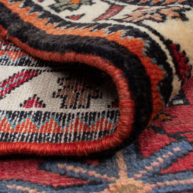 Tapis persan - Nomadic - 128 x 90 cm - rouge foncé
