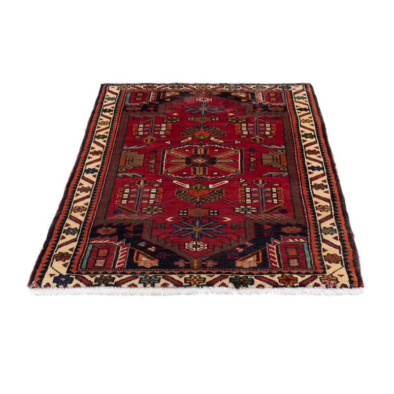 Tapis persan - Nomadic - 128 x 90 cm - rouge foncé