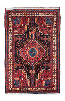 Tapis persan - Nomadic - 128 x 82 cm - bleu foncé