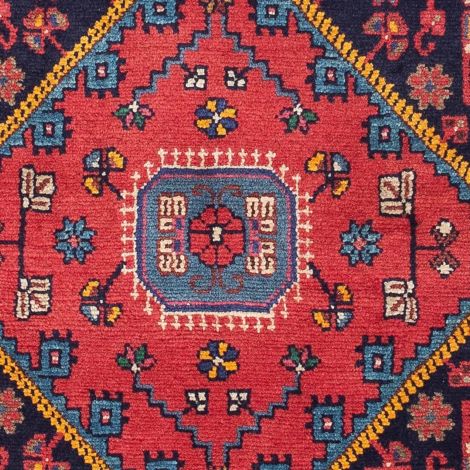 Tapis persan - Nomadic - 130 x 90 cm - rouge