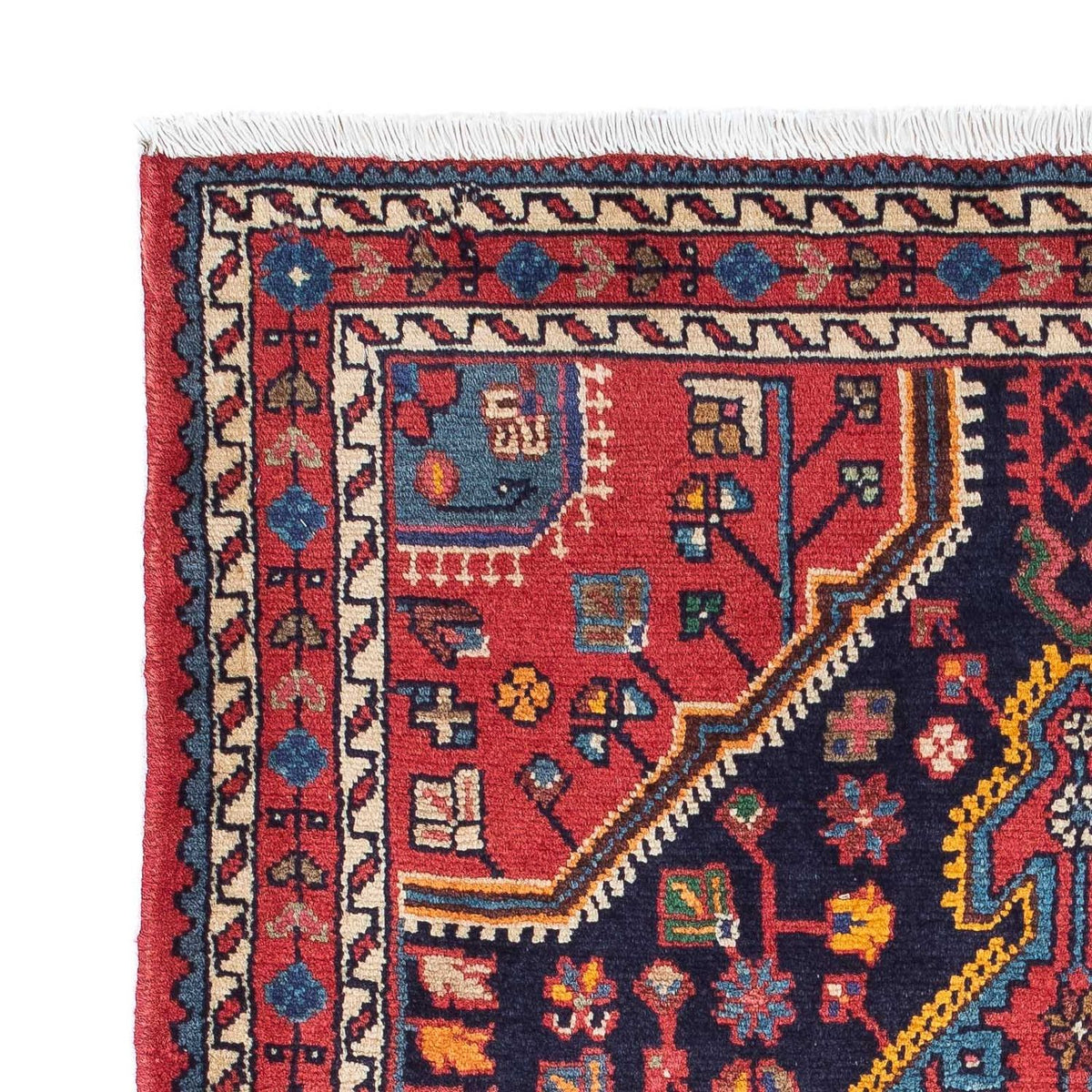 Tapis persan - Nomadic - 130 x 90 cm - rouge