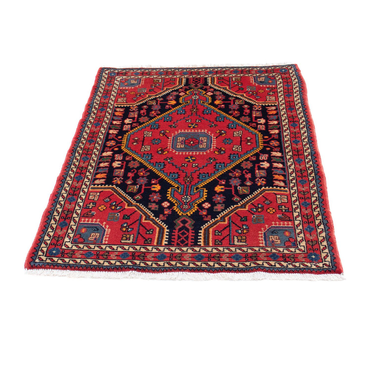 Tapis persan - Nomadic - 130 x 90 cm - rouge