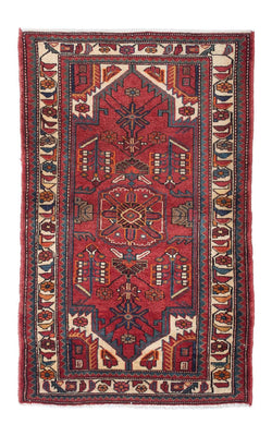 Tapis persan - Nomadic - 145 x 92 cm - rouge