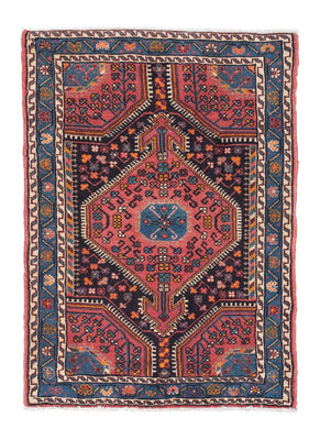Tapis persan - Nomadic - 118 x 83 cm - bleu foncé