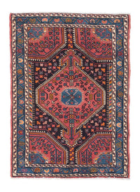 Tapis persan - Nomadic - 118 x 83 cm - bleu foncé