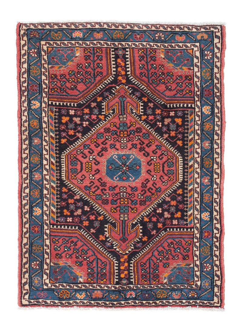 Tapis persan - Nomadic - 118 x 83 cm - bleu foncé