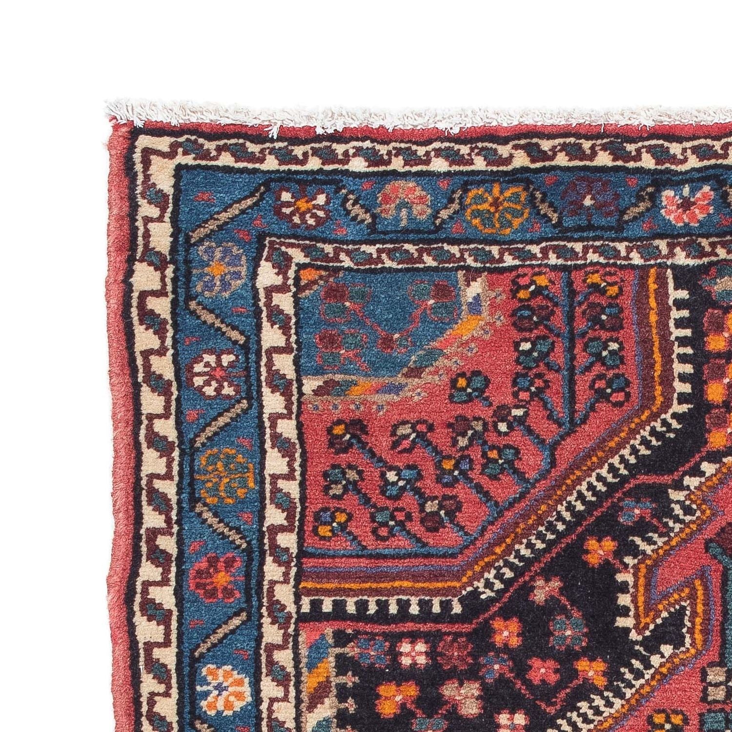 Tapis persan - Nomadic - 118 x 83 cm - bleu foncé
