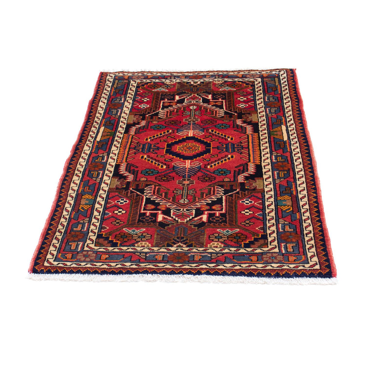 Tapis persan - Nomadic - 127 x 84 cm - rouge