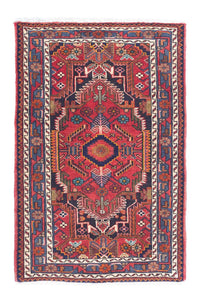 Tapis persan - Nomadic - 127 x 86 cm - rouge