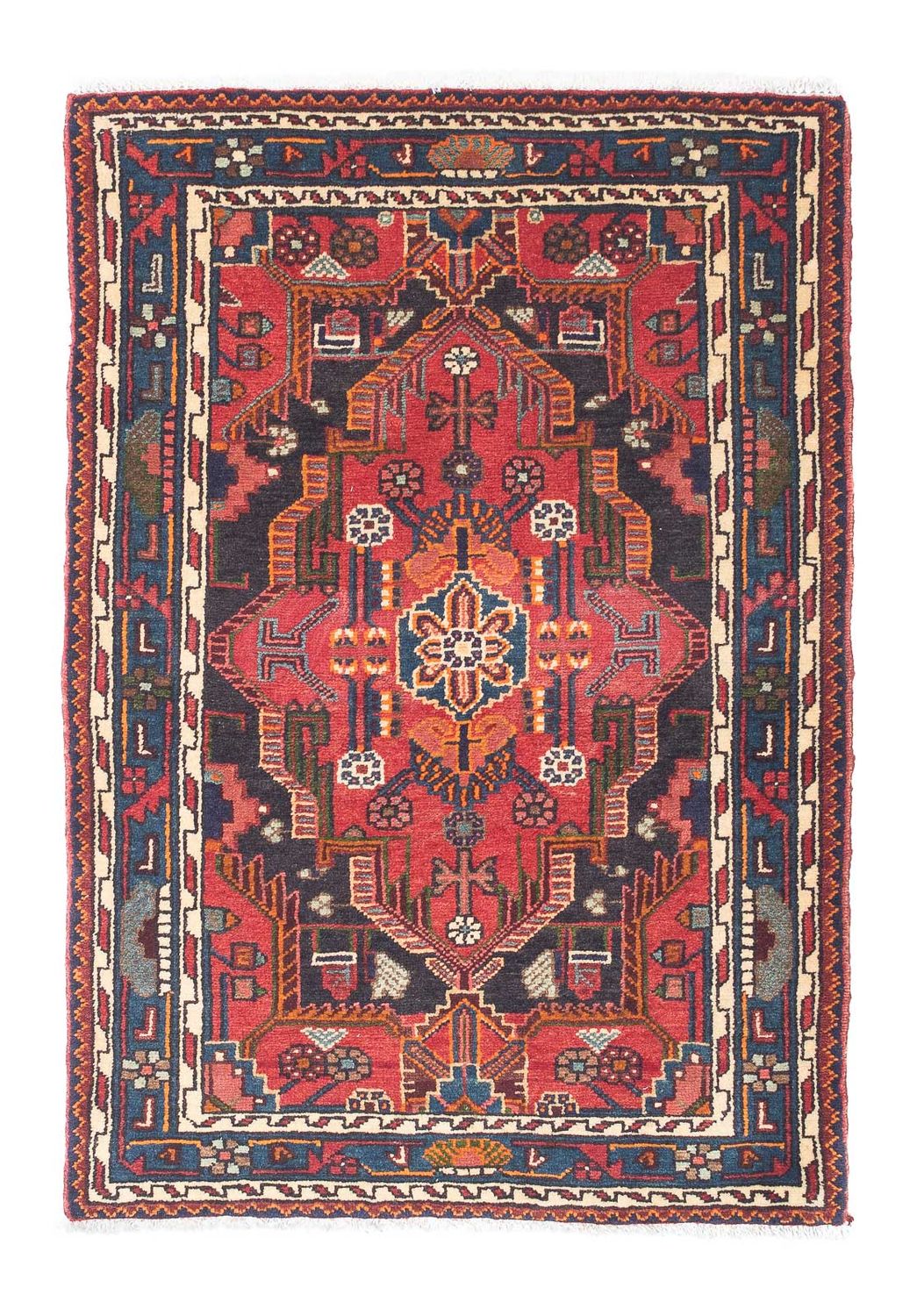 Tapis persan - Nomadic - 128 x 90 cm - rouge