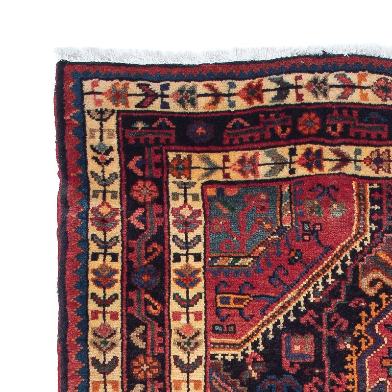 Tapis persan - Nomadic - 138 x 88 cm - rouge foncé