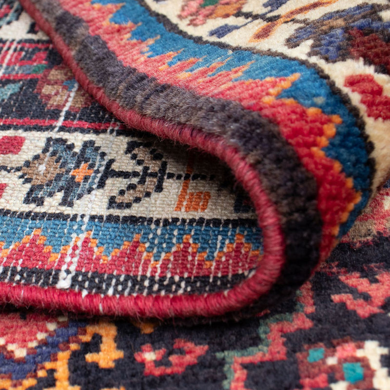 Tapis persan - Nomadic - 138 x 88 cm - rouge foncé