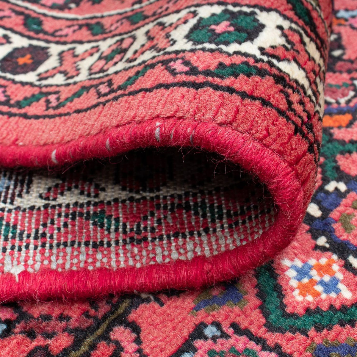 Tapis de couloir Tapis persan - Nomadic - 190 x 68 cm - rouge foncé