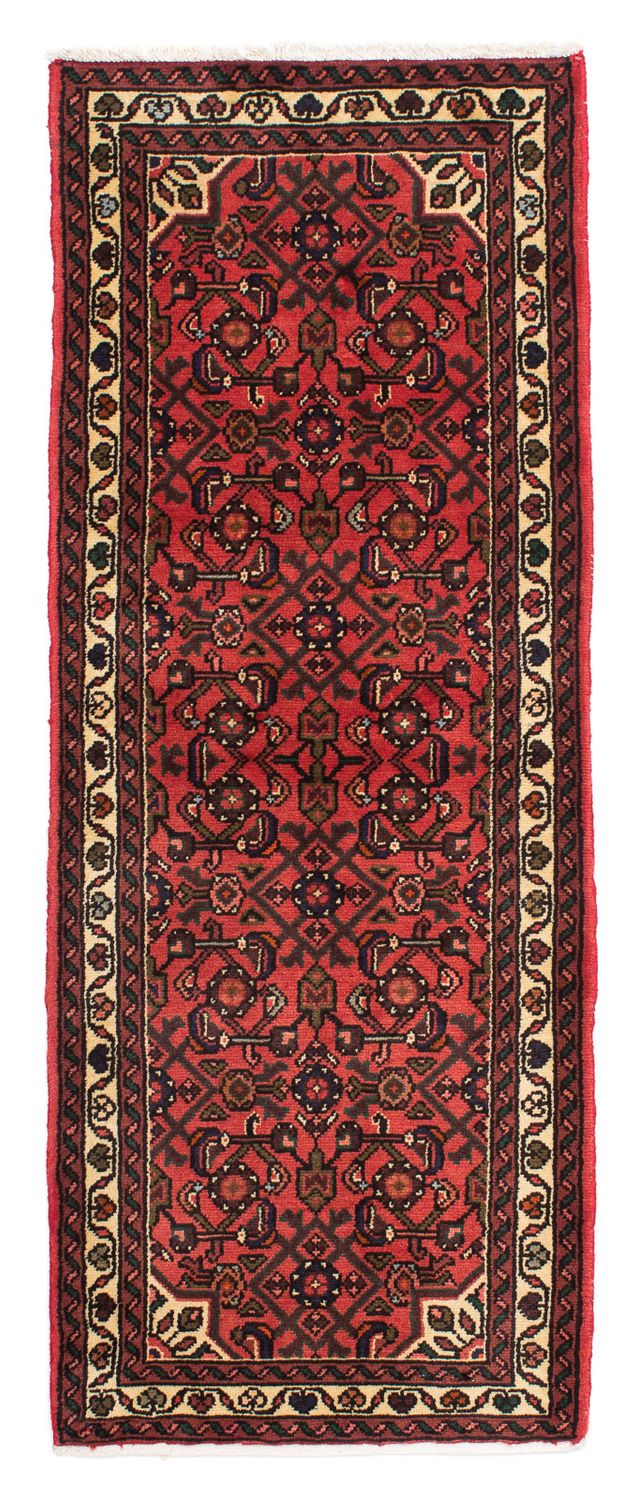 Tapis de couloir Tapis persan - Nomadic - 190 x 72 cm - rouge foncé