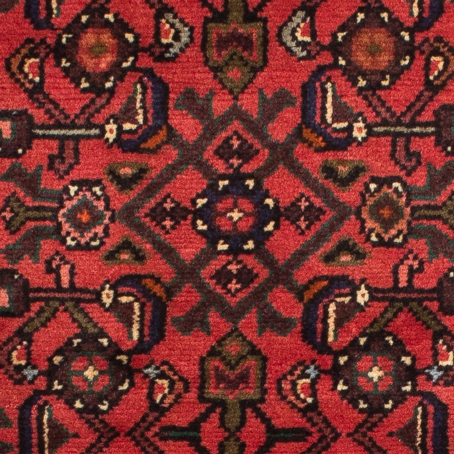 Tapis de couloir Tapis persan - Nomadic - 190 x 72 cm - rouge foncé