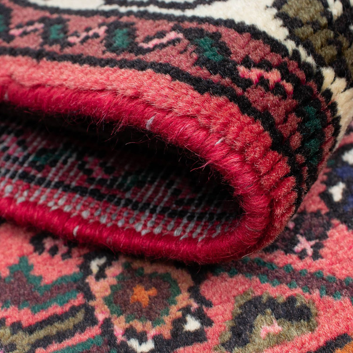 Tapis de couloir Tapis persan - Nomadic - 190 x 72 cm - rouge foncé