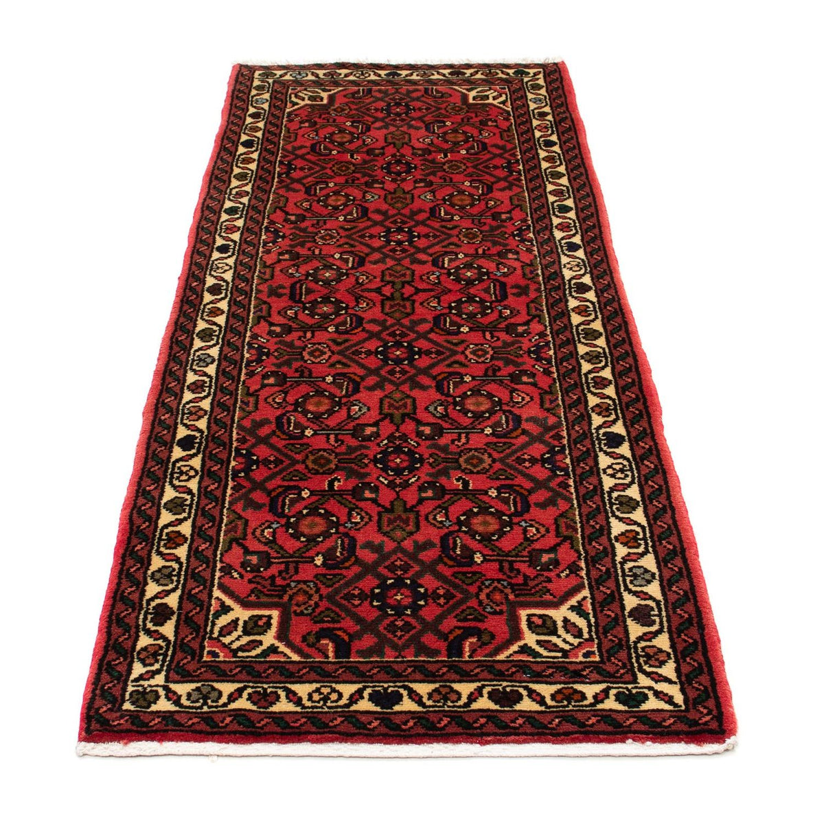 Tapis de couloir Tapis persan - Nomadic - 190 x 72 cm - rouge foncé
