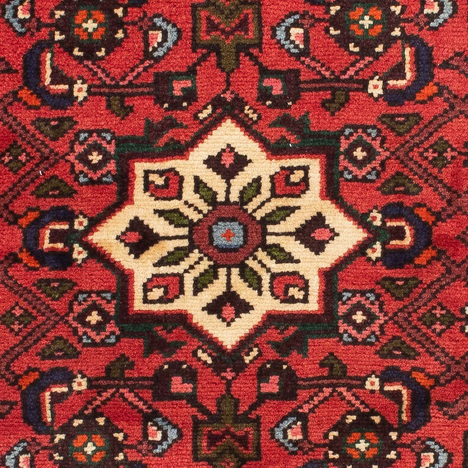Tapis de couloir Tapis persan - Nomadic - 200 x 72 cm - rouge foncé
