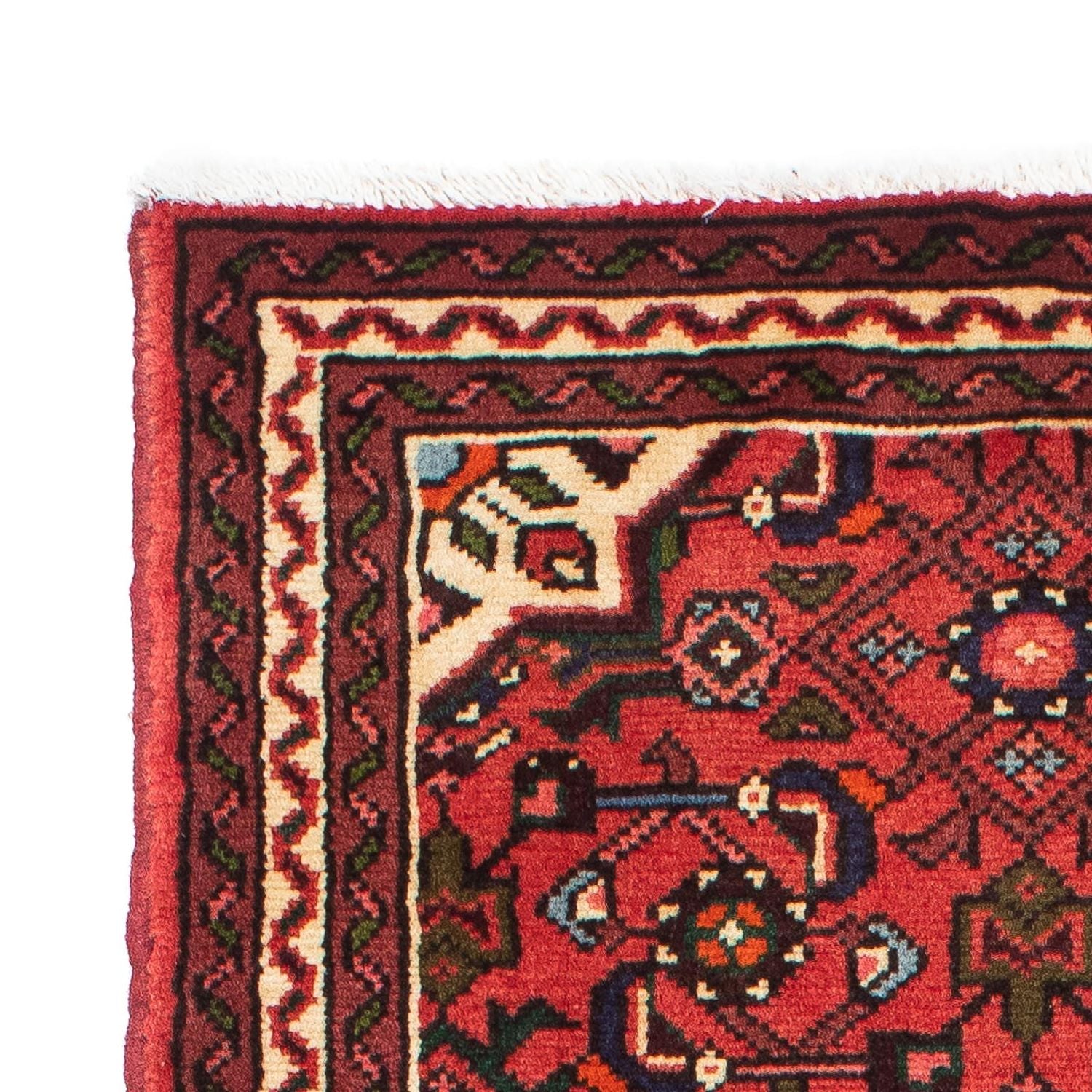Tapis de couloir Tapis persan - Nomadic - 200 x 72 cm - rouge foncé