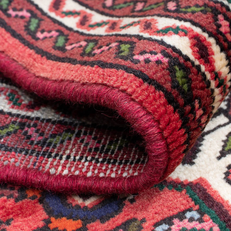 Tapis de couloir Tapis persan - Nomadic - 200 x 72 cm - rouge foncé