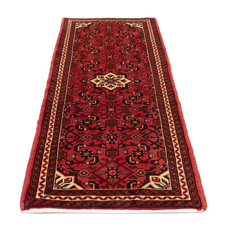 Tapis de couloir Tapis persan - Nomadic - 200 x 72 cm - rouge foncé