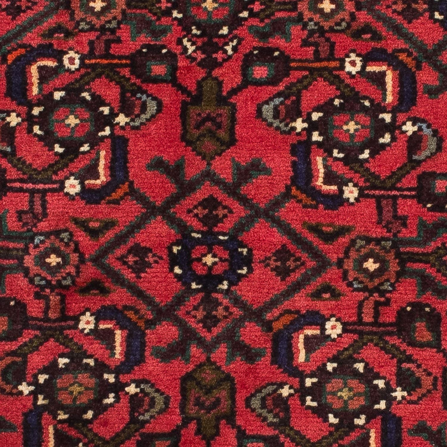 Tapis de couloir Tapis persan - Nomadic - 200 x 70 cm - rouge foncé
