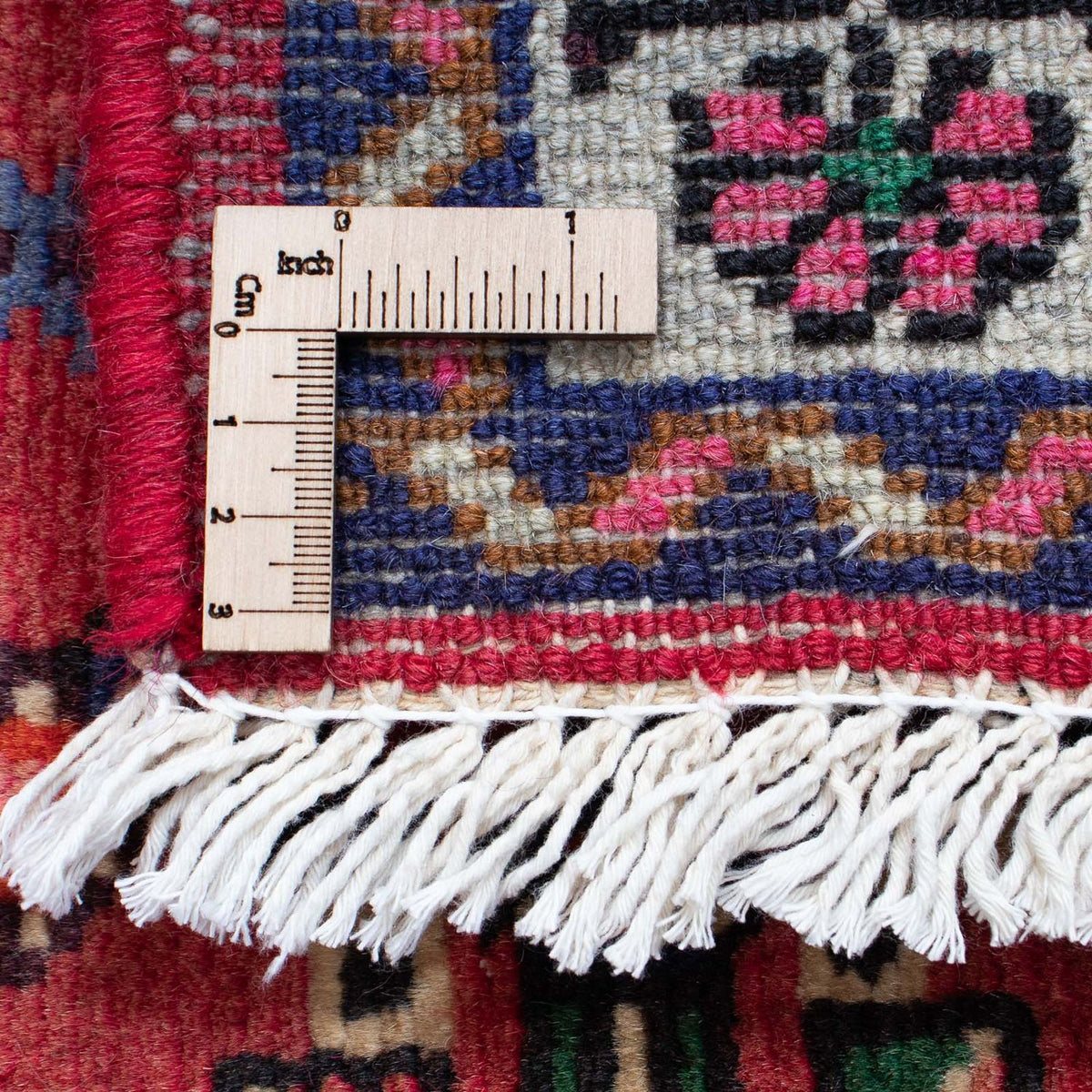 Tapis de couloir Tapis persan - Nomadic - 200 x 76 cm - rouge foncé