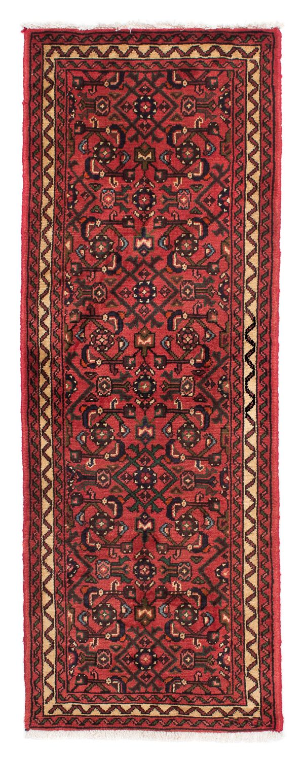 Tapis de couloir Tapis persan - Nomadic - 190 x 68 cm - rouge foncé